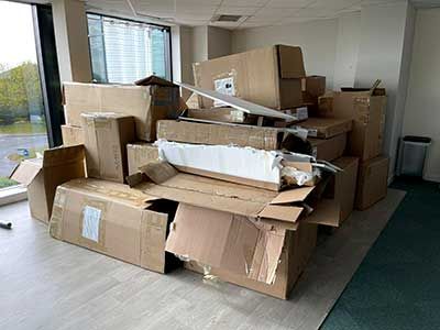 Commercial Office Rubbish Removed by Rubbish On The Go Before
